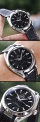 (VSF) Swiss Replica Omega Seamaster 150m Aqua Terra Master Stainless Steel Black Face Watch 41mm (5)_th.jpg